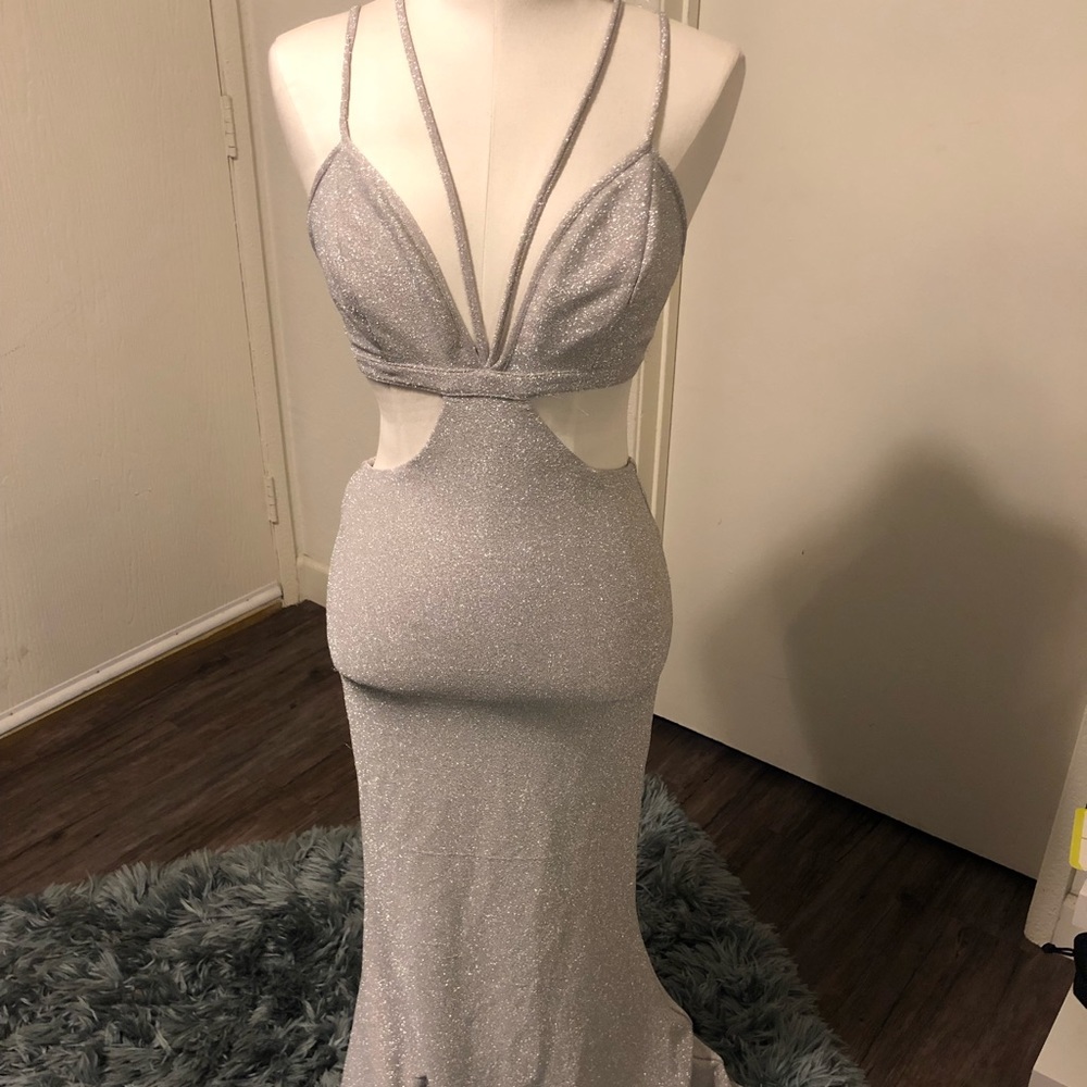 Silver Prom Dress